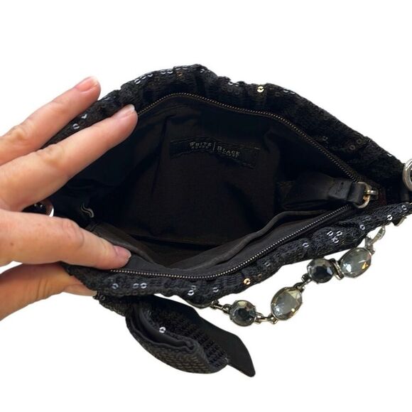 White House, black market, black sequin bag - Picture 3 of 4
